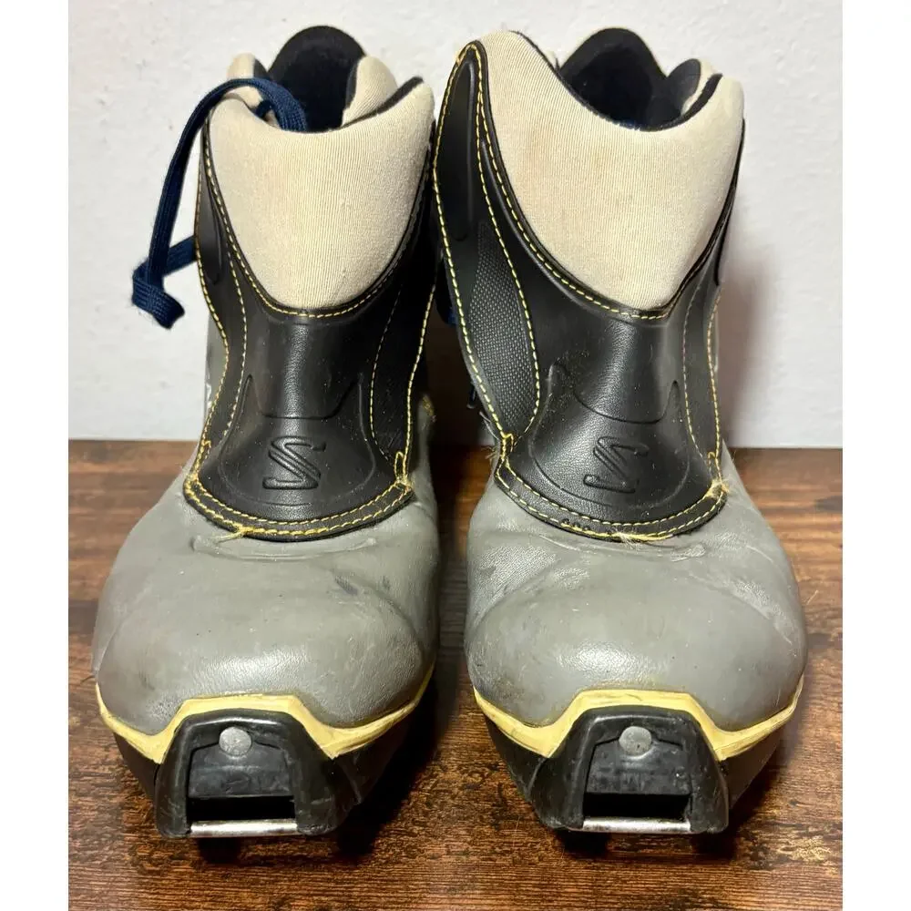 SALOMON E4 Cross Country Ski Boots (Size EU38 US 7.5) Profil Gray Sz 11.5